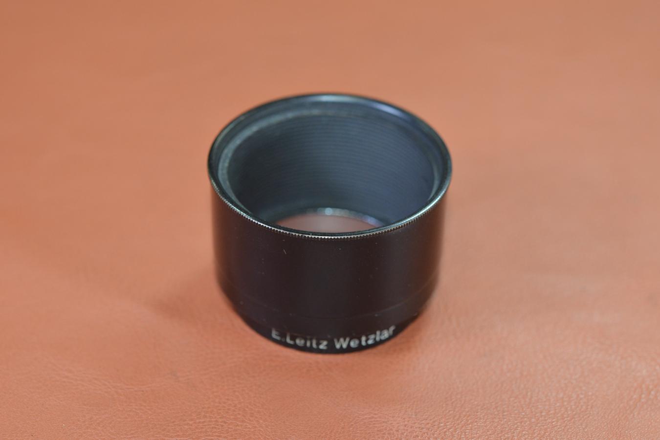 LEICA FIKUS ブラッククローム 【Elmar 5cm-13.5cm ズームフード E.Leitz GmbH Wetzlar Germany 刻印】※キレイな物をお探しの方必見!!自信ありの逸