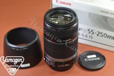 Canon EF-S 55-250mm F4-5.6 IS 【元箱付一式】※キレイな物をお探しの方必見!!自信ありの逸品!!