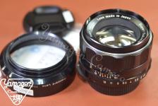 Asahi Opt.Co. Super-Takumar 55mm F1.8 整備済 純正フード付【カメラ女子に絶大な人気のオールドレンズ M42マウントレンズ】