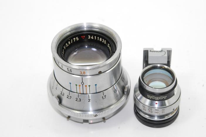 ROBOT 用　Tele-Xenar 75mm f/3.8 希 少】 ROBOT ROYAL用Tele-Xenar 75mm F3.8 【純正ファインダー