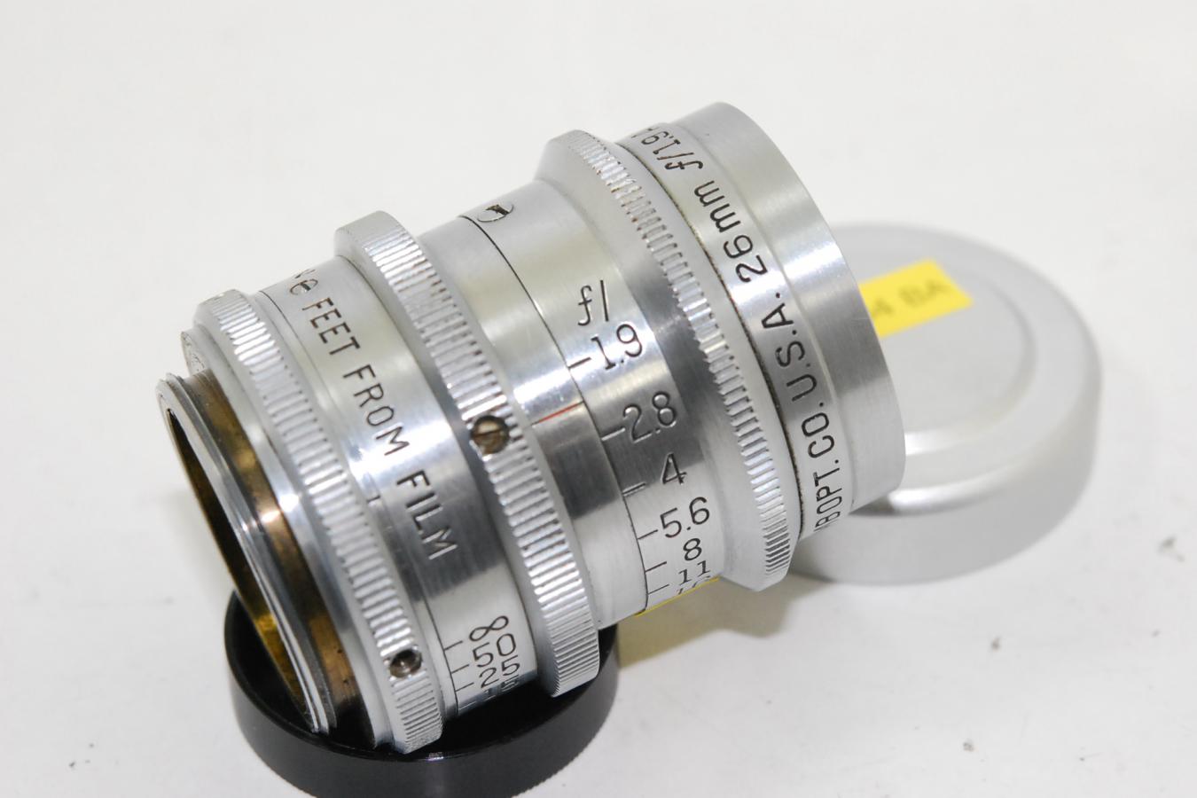 2極タイプ Bausch \u0026 Lomb Animar 26mm F1.9 滲み系シネレンズ