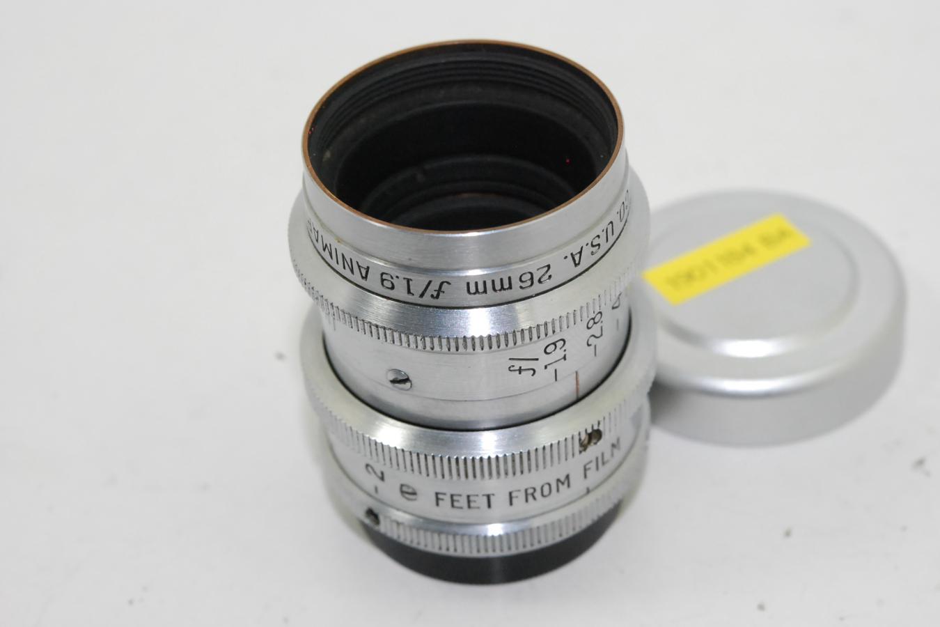 希 少】 BAUSCH&LONB ANIMAR BALCOTE 26mm F1.9 USA製 【Cマウント 