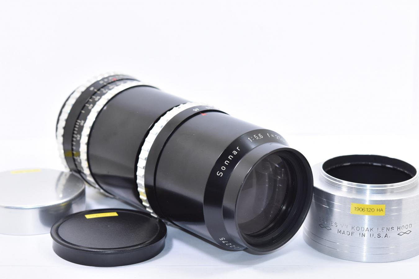 希 少】 Carl Zeiss Sonnar 250mm F5.6 【Kodak製メタルフード付