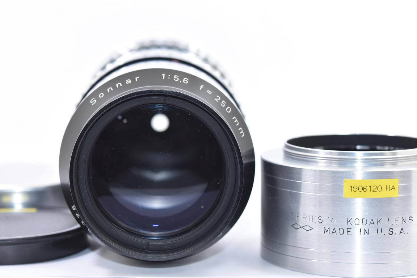 希 少】 Carl Zeiss Sonnar 250mm F5.6 【Kodak製メタルフード付
