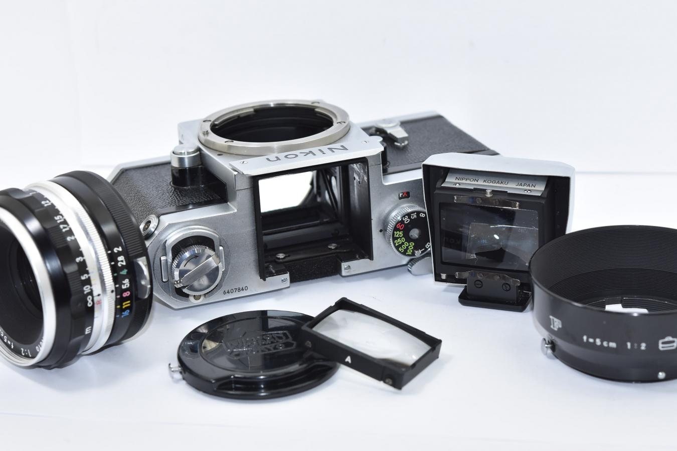 Nikon F シリアル640番 ロクヨンマル + 5.8cm + 200mm