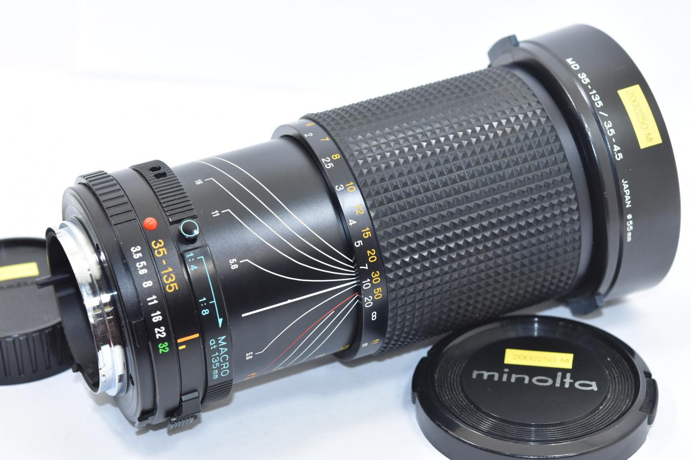 ミノルタ MINOLTA NEW MD ROKKOR 35-135mm F3.5-4.5 【純正フード付】 カメラのヤマゲン：カメラファン