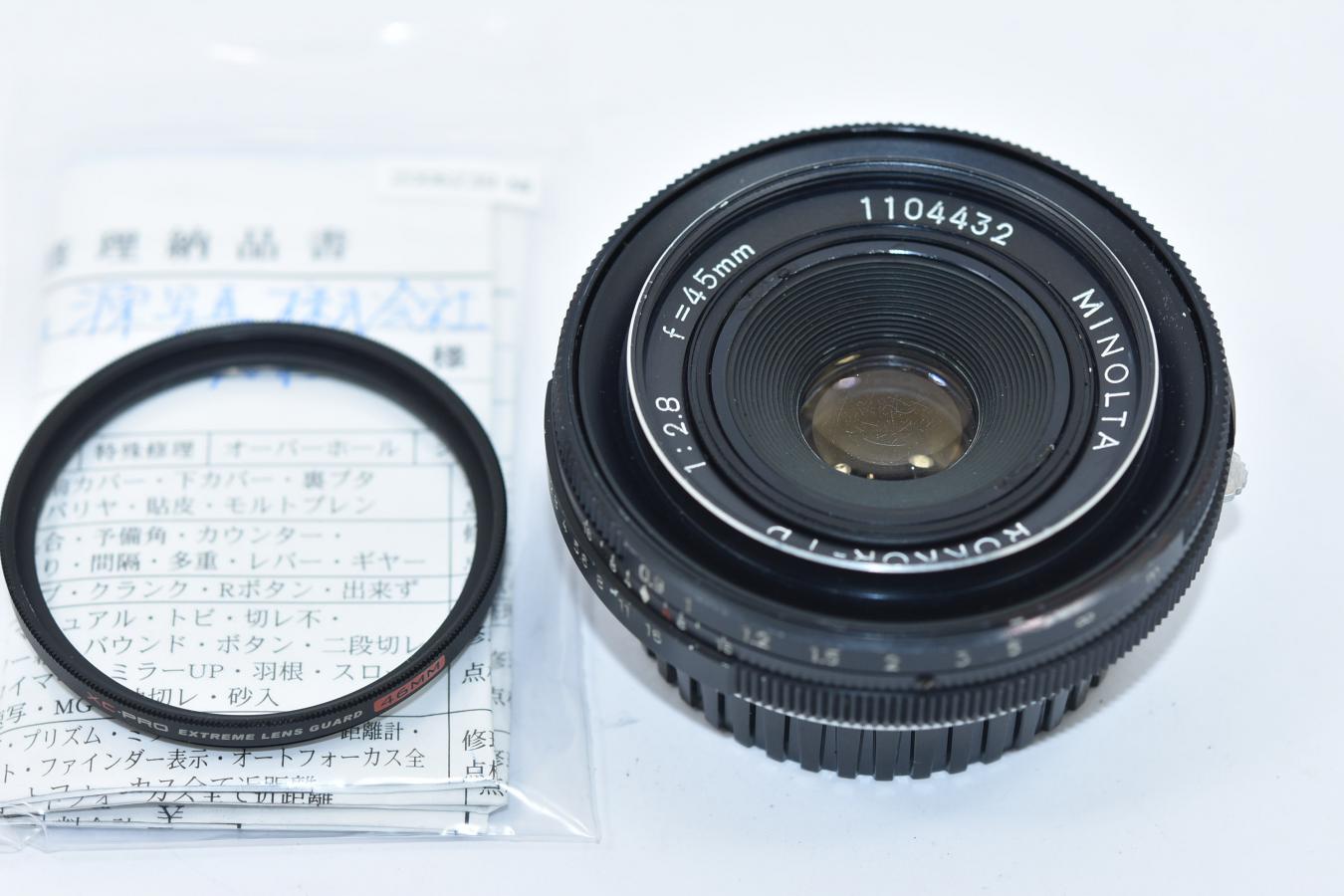 Minolta-td 45mm f2.8 パンケーキ オールドレンズ | skisharp.com