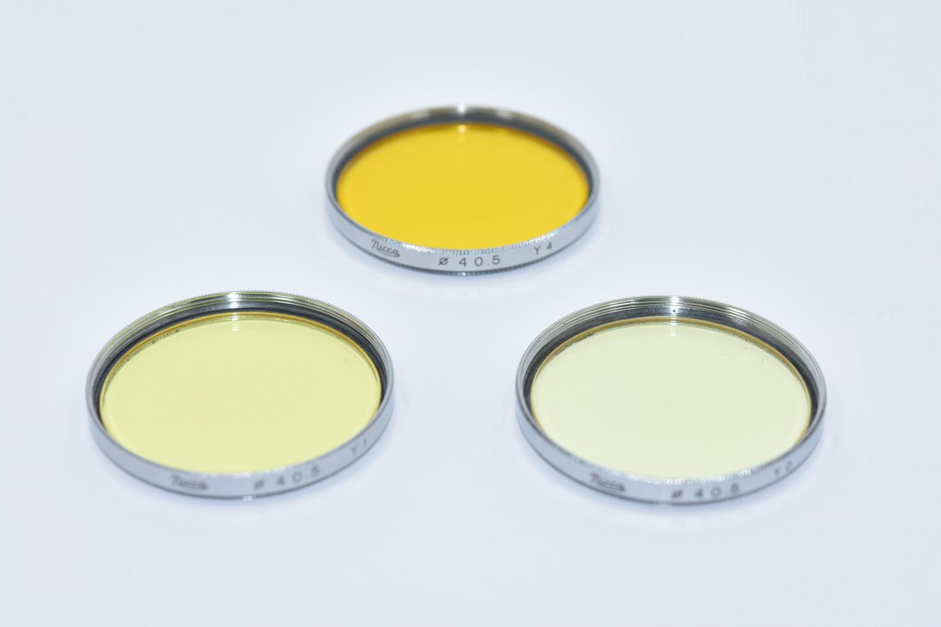 【希 少】Nicca 40.5mm フィルター 3枚セット 【Y0、Y1、Y4 3枚セット】