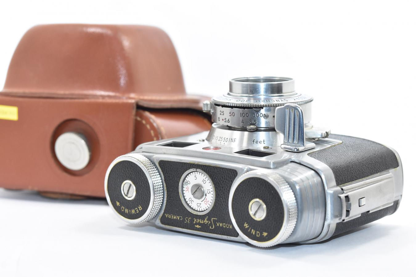 Kodak Signet 35 純正本革ケース付 【Kodak Ektar 44/3.5 レンズ搭載 