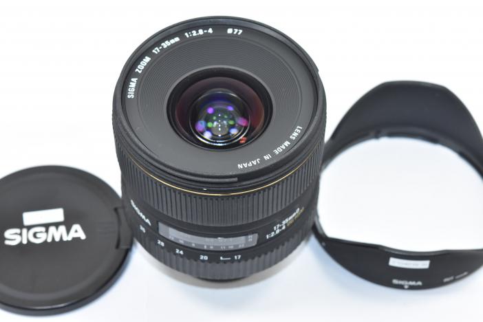 SIGMA ZOOM 17-35mm 2.8-4 ニコン用 Fマウント FX SIGMA 17-35mm F2.8-4 EX DG HSM 【純正フード付 Nikon F
