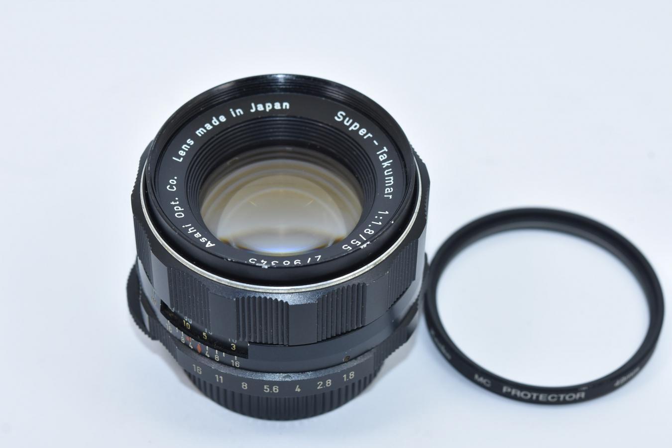 ペンタックス PENTAX Super-Takumar 55mm F1.8 フィルター付【カメラ 