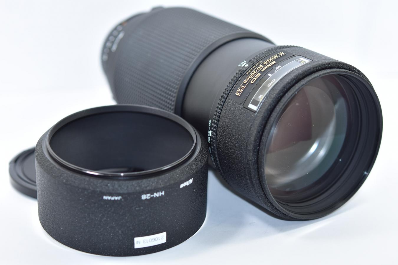 ニコン AF ED NIKKOR 80-200mm F2.8 【純正フードHN-28付】 カメラの