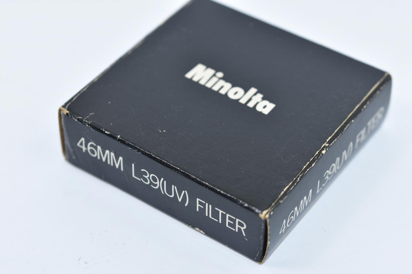 【希 少  未 使 用】Minolta 46mm L39(UV)FILTER